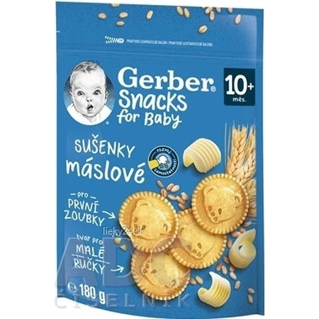 Gerber Snacks for Baby Butter Biscuits 1x180 g, biscuits (à partir de 10 mois)