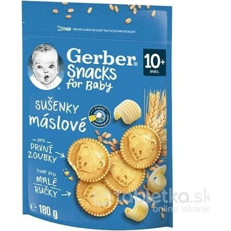 Gerber Snacks for Baby Butter Biscuits 1x180 g, biscuits (à partir de 10 mois)