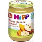 HiPP Bio-Äpfel mit Mango und Bananen 1×190 g, Obstsnack für Kinder