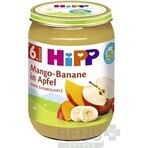 HiPP Bio-Äpfel mit Mango und Bananen 1×190 g, Obstsnack für Kinder