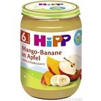 HiPP Bio-Äpfel mit Mango und Bananen 1×190 g, Obstsnack für Kinder