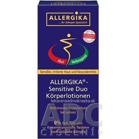 ALLERGIKA SENSITIVE DUO 1×1 Set, (Lipolotio Sensitiv 200 ml + Hydrolotio Sensitiv 200 ml)