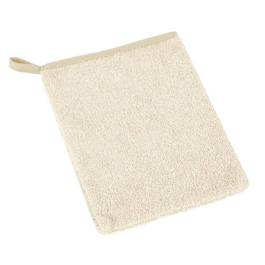 Terry beige washcloth 1×1 pc, washcloth