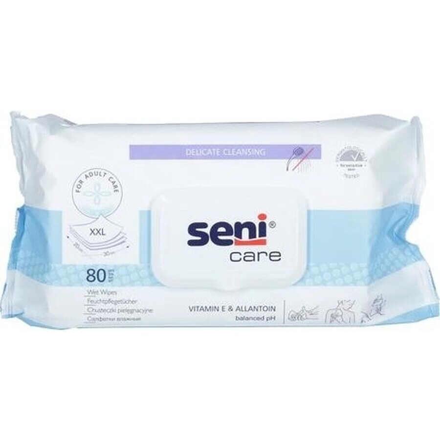 Seni Care Wet Wipes 1×80 pcs, wet wipes