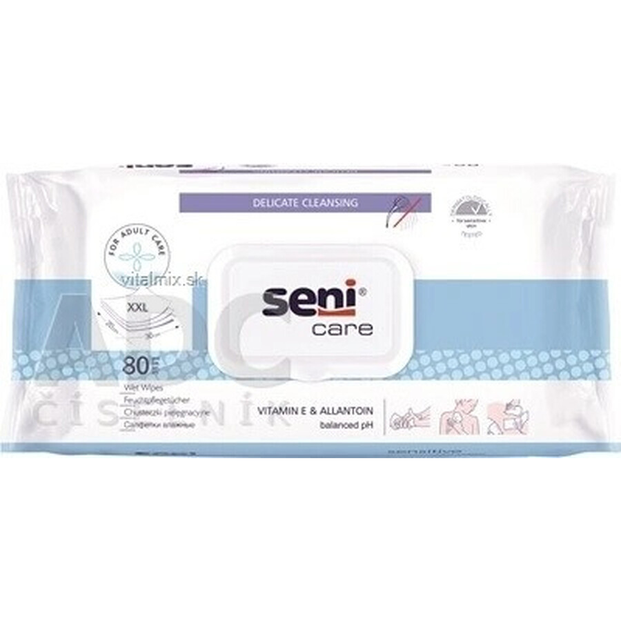 Seni Care Wet Wipes 1×80 pcs, wet wipes