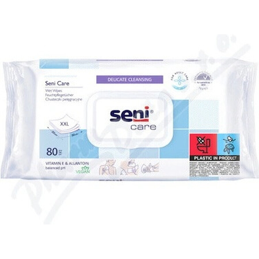 Seni Care Wet Wipes 1×80 pcs, wet wipes