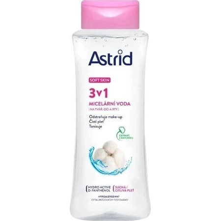 ASTRID AQUA BIOTIC 3-in-1 micellair water voor droge en gevoelige huid 400 ml 1×400 ml 1×400 ml, micellair water