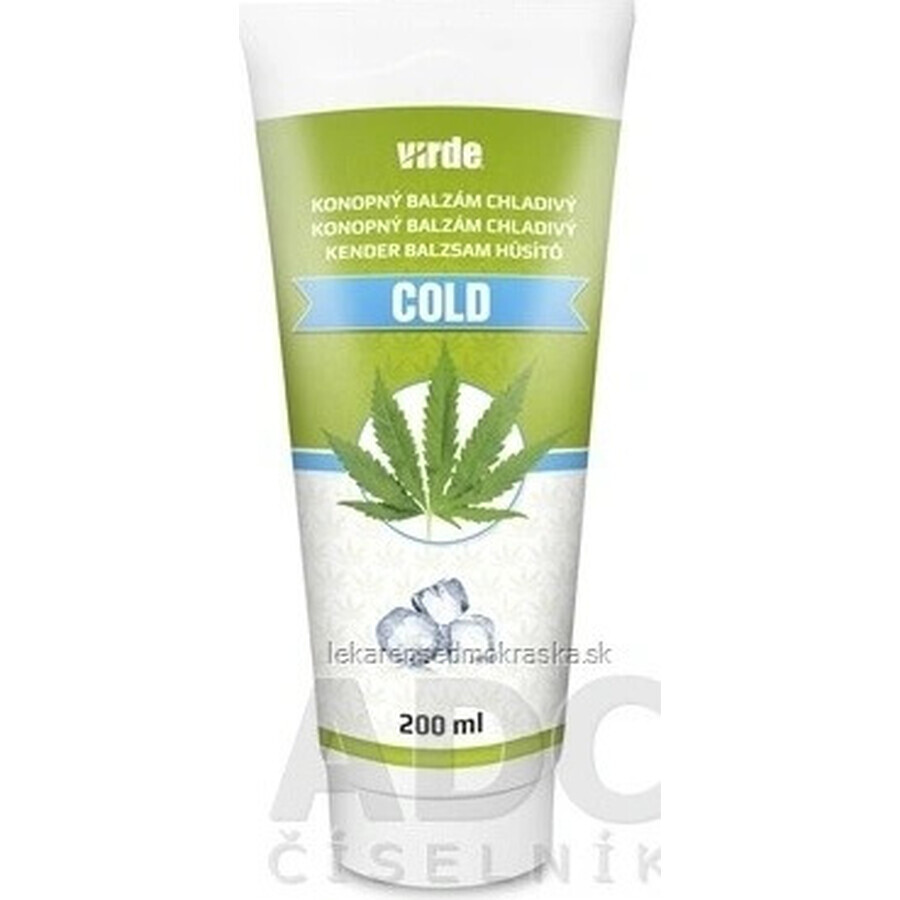 VIRDE HEMP HEMP BALM cooling cold 1×200 ml, hemp balm