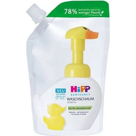 HIPP BABYSANFT Waschschaum 1×250ml, Waschschaum, Nachfüllpackung