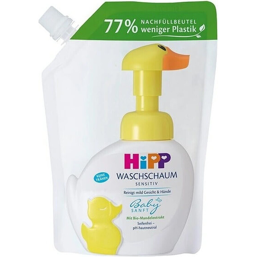 HIPP BABYSANFT Waschschaum 1×250ml, Waschschaum, Nachfüllpackung