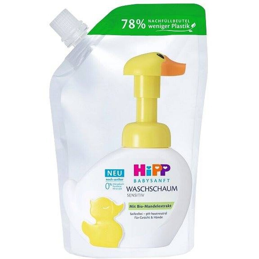 HIPP BABYSANFT Waschschaum 1×250ml, Waschschaum, Nachfüllpackung