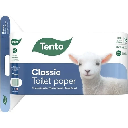 Această hârtie igienică Classic 3vr 1×16 buc, hârtie igienică 3 ply