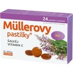 MÜLLER'S PASTILLS SHALVIA UND VITAMIN C 1×24 Stück, bei Erkältungen