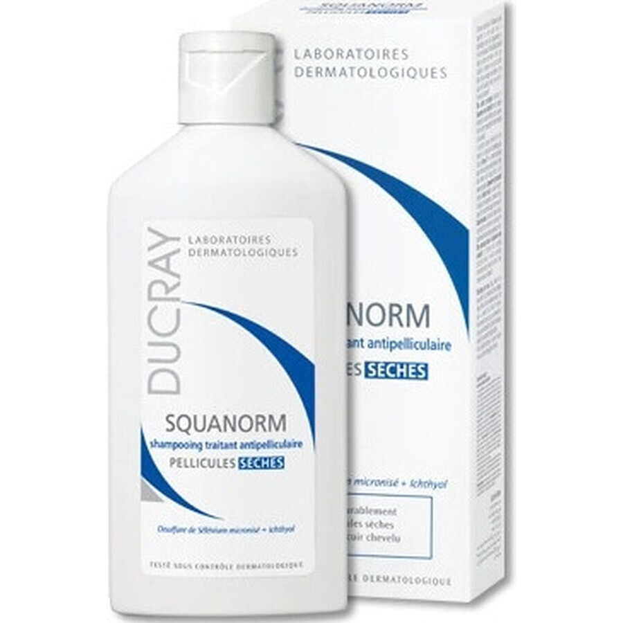 DUCRAY SQUANORM - PELLICULES SÉCHES 1×200 ml, shampoo against dry dandruff