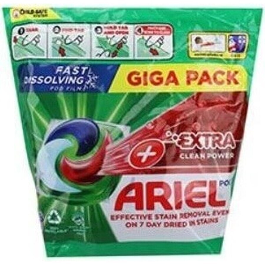 Ariel All-in-1 PODS All-in-1 PODS Extra Clean, Capsule Gel Lavante, 60 Capsule Gel Lavante 1×60 pz, Capsule Gel Lavante