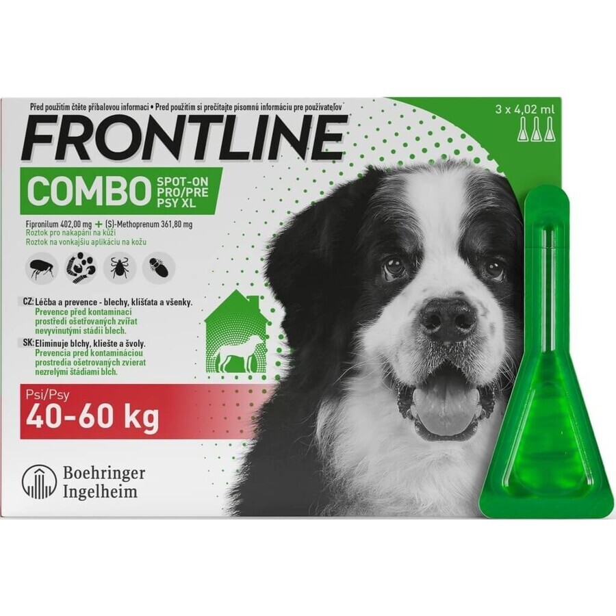 FRONTLINE COMBO spot-on for DOG XL 3 x 4.02 ml 3x4.02 ml