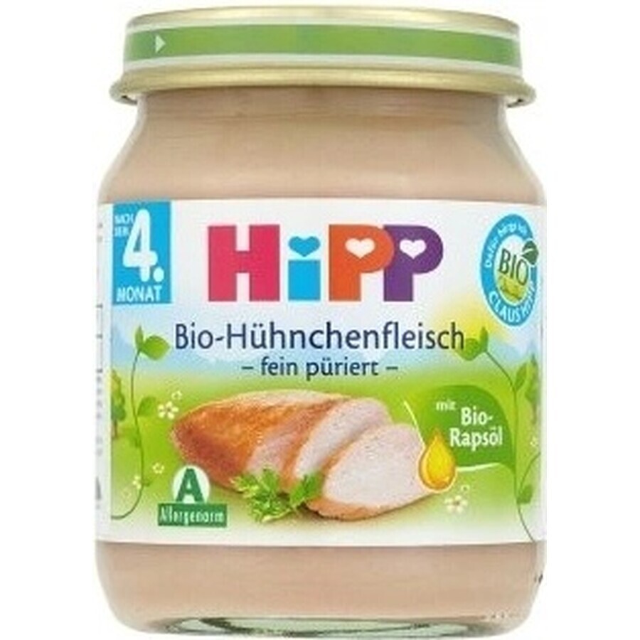 HiPP Puré de pavo ecológico 1×125 g, aperitivo de carne para niños