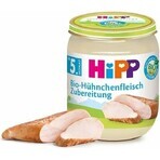 HiPP Puré de pavo ecológico 1×125 g, aperitivo de carne para niños