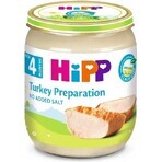 HiPP Puré de pavo ecológico 1×125 g, aperitivo de carne para niños