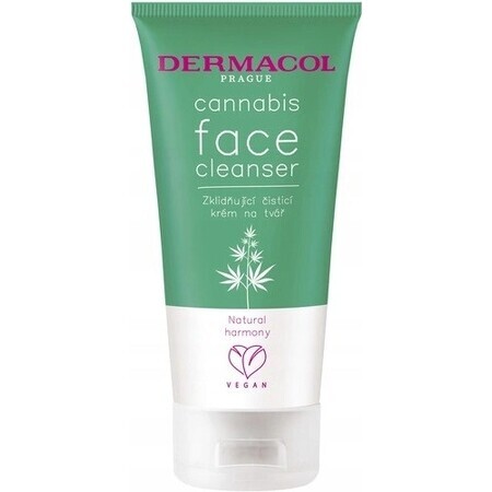 Dermacol Cannabis cremă de curățare facială 1×150 ml, cremă de curățare facială