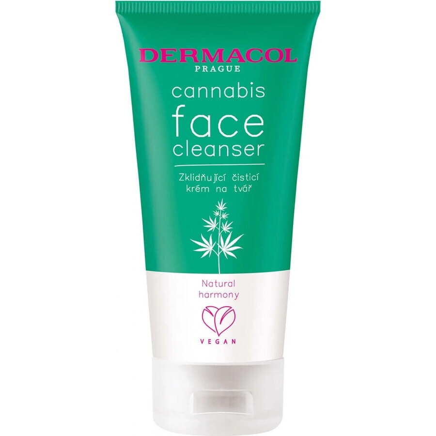 Dermacol Cannabis cremă de curățare facială 1×150 ml, cremă de curățare facială