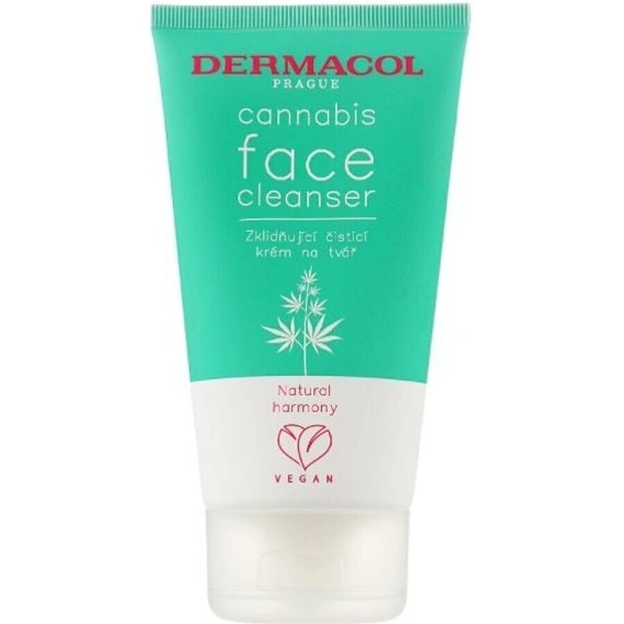 Dermacol Cannabis cremă de curățare facială 1×150 ml, cremă de curățare facială