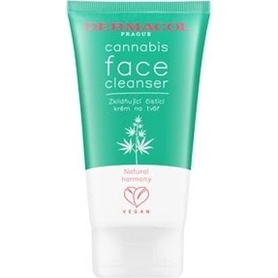 Dermacol Cannabis cremă de curățare facială 1×150 ml, cremă de curățare facială