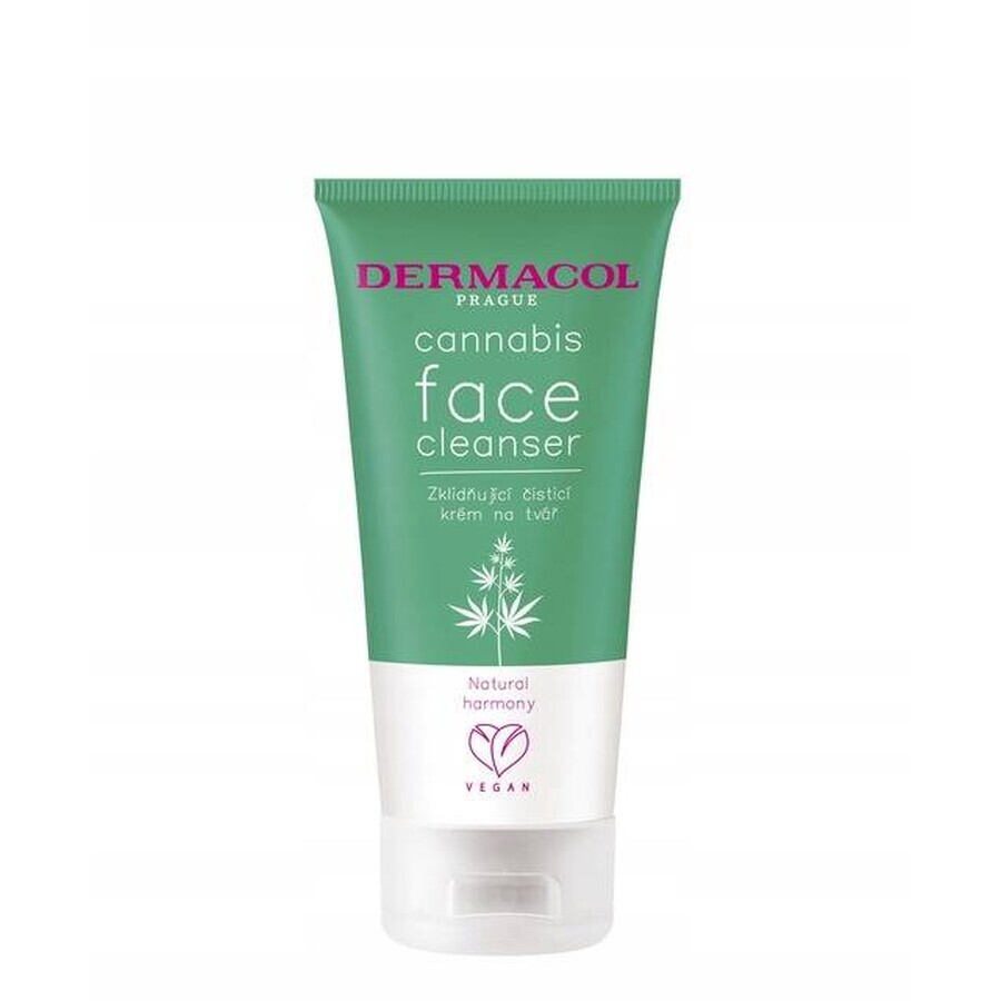 Dermacol Cannabis cremă de curățare facială 1×150 ml, cremă de curățare facială