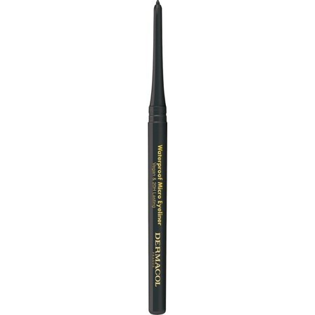 Dermacol Waterproof Micro Eyeliner Micro Eyeliner pencil automatic eyeliner black No.01 1×0.08 g, automatic eyeliner pencil