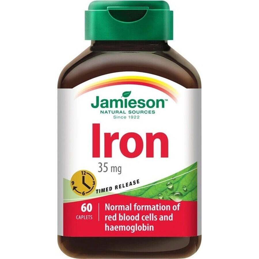 JAMIESON IRON 35 mg PROGRESSIVE RELEASE 1×60 tbl, iron