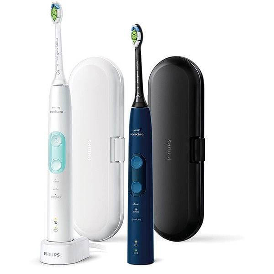 Philips Sonicare 5100 HX6851/34 1+1 1×1 Set, Schallzahnbürste 2 Stück