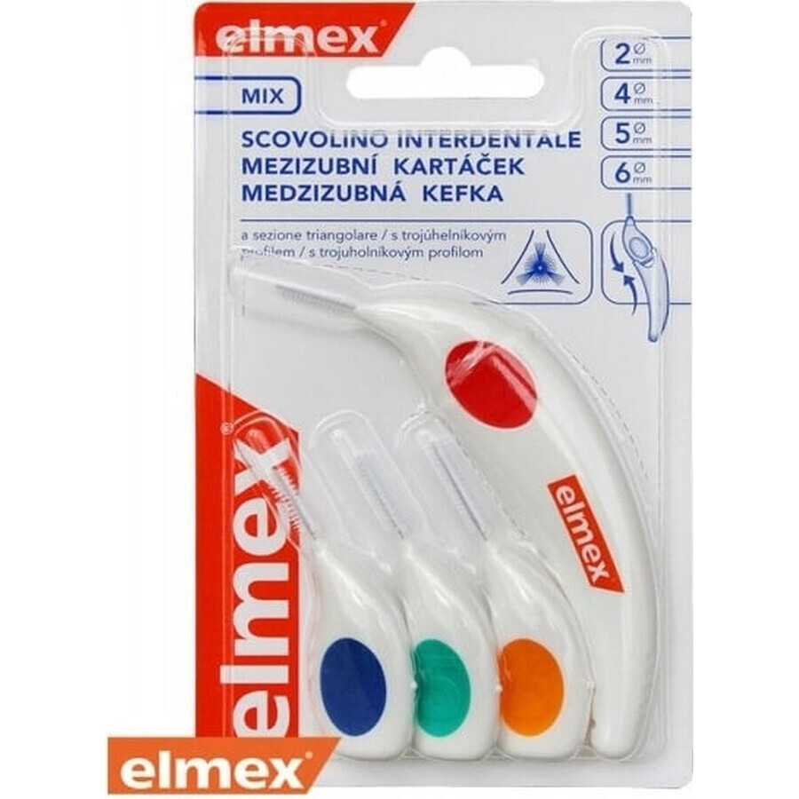 Elmex Interdentalzahnbürste 2, 4, 5, 6mm mix 1×4 Stück