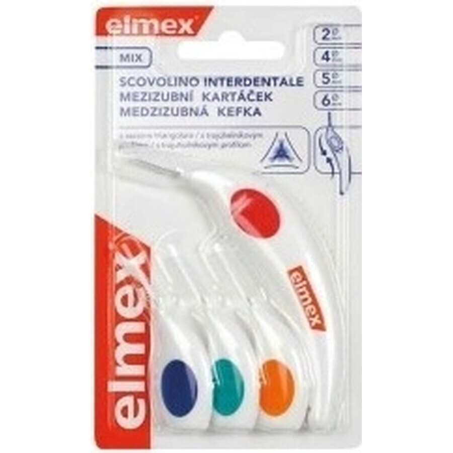 Elmex Interdentalzahnbürste 2, 4, 5, 6mm mix 1×4 Stück