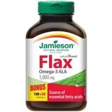 JAMIESON FLAX OMEGA-3 OMEGA-3 1000 mg FLAX OIL 1×200 cps, Nahrungsergänzungsmittel