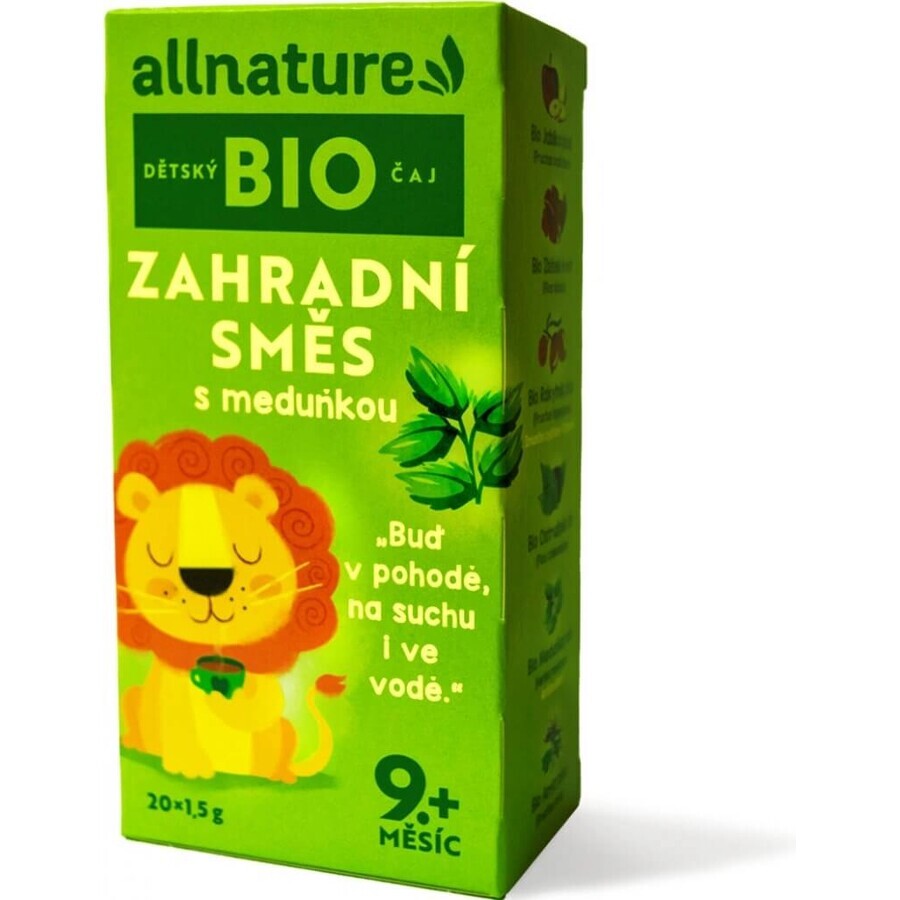 Allnature Organic Children's Tea Garden blend cu honeydew 20×1,5 g, ceai de fructe