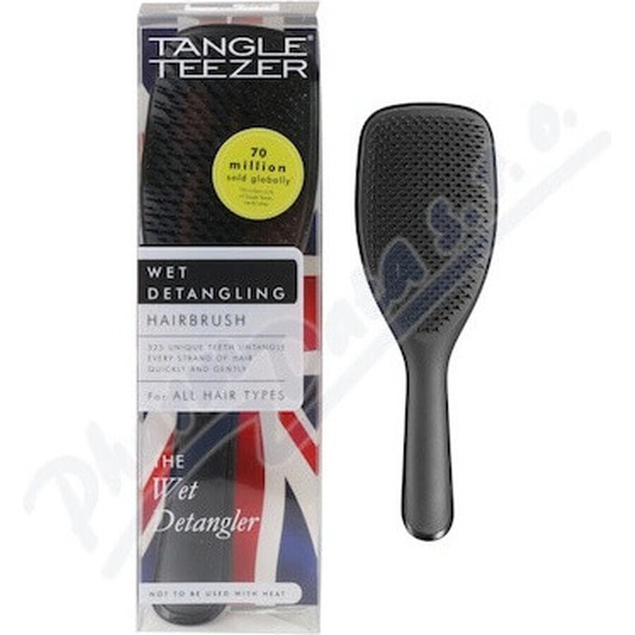 Tangle Teezer® Large Wet Detangler Black Gloss 1x1 buc, perie de păr