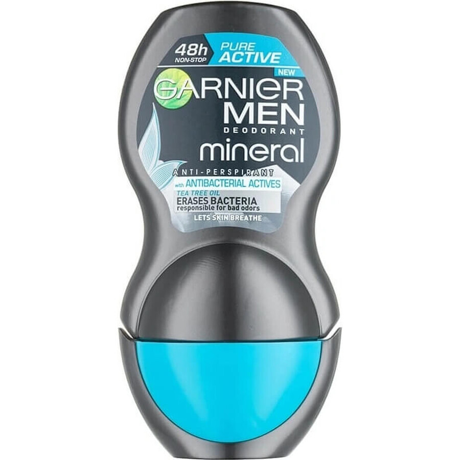 GARNIER Ball deodorante per uomo PURE ACTIVE 1×50 ml, antibatterico