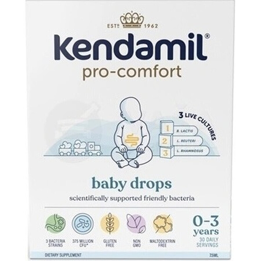 Kendamil pro-confort gotas para niños 1×7,5 ml, complemento alimenticio