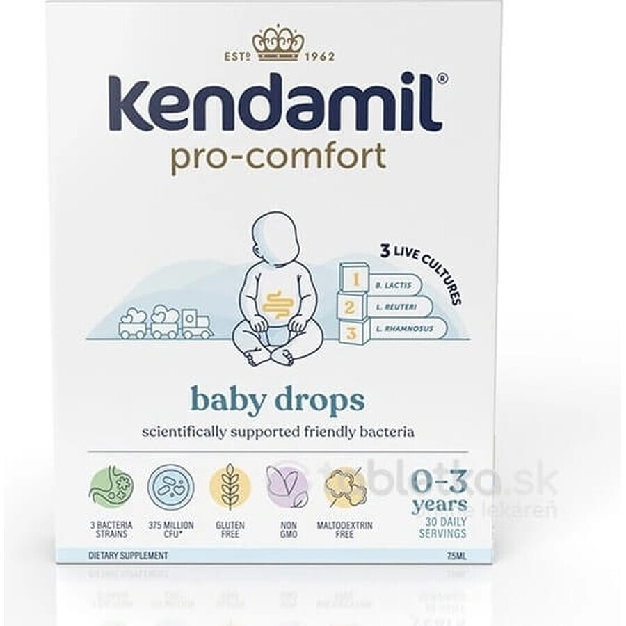 Kendamil pro-confort gotas para niños 1×7,5 ml, complemento alimenticio