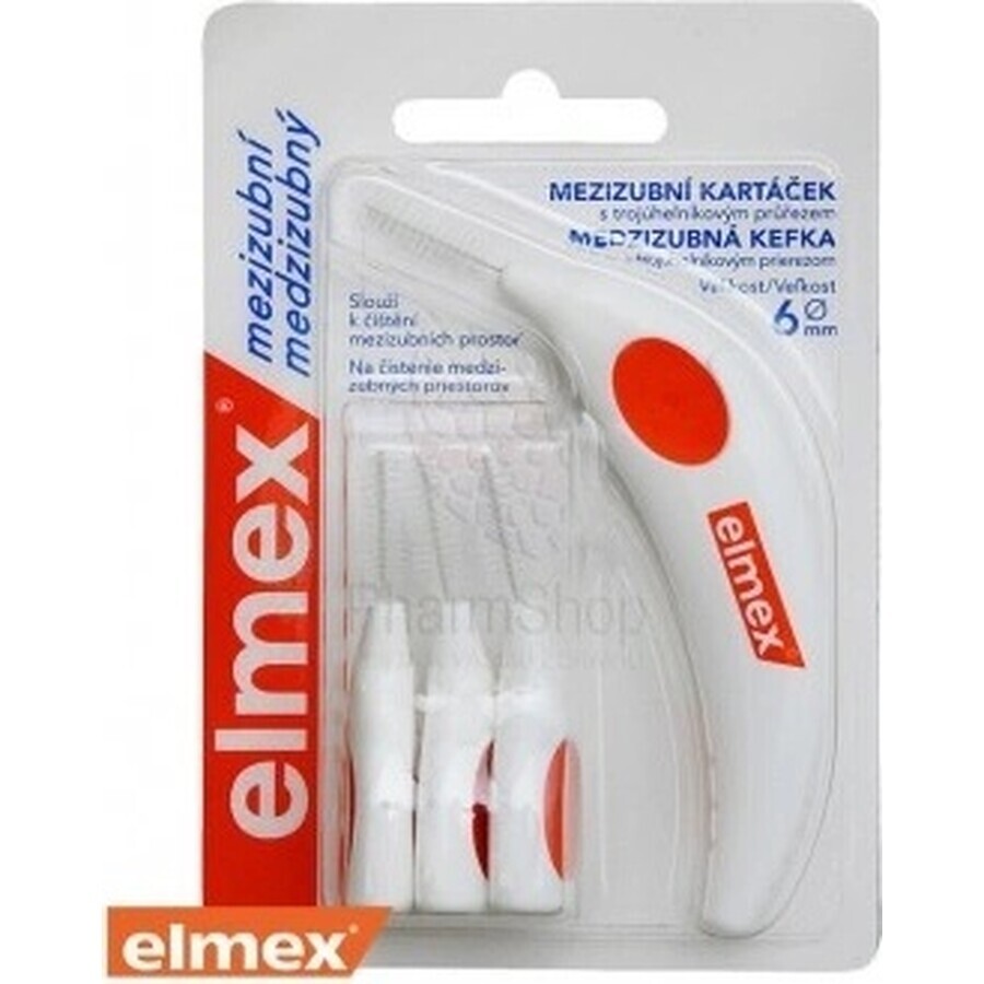 ELMEX INTERDENTAL Interdentalbürsten nr.6 orange 1×4 Stück, Interdentalbürsten