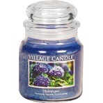 Village Candle Vela perfumada en vidrio - Hortensia - Hortensia, pequeña 1×1 ud, vela perfumada