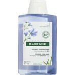 KLORANE Champú de Lino BIO 1×200ml, champú para cabellos finos sin volumen