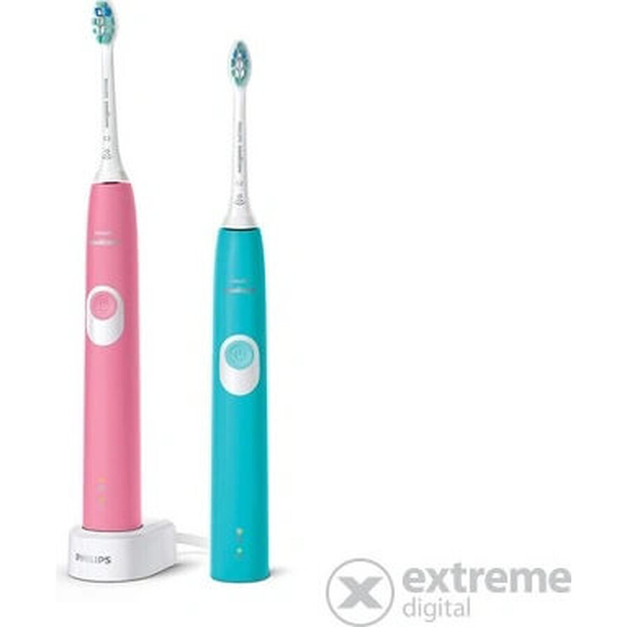 Philips Sonicare 4300 HX6807/35 1+1 1×1 Set, Schallzahnbürste 2 Stück