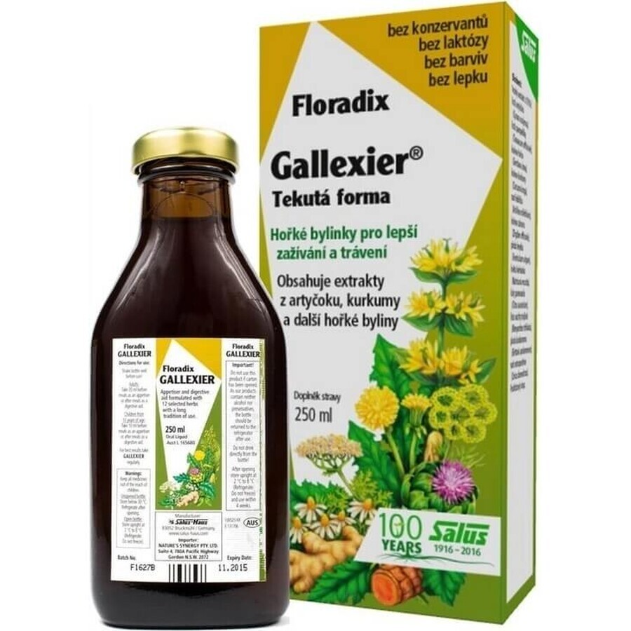 SALUS Floradix Gallexier 1×250 ml, flüssige Form