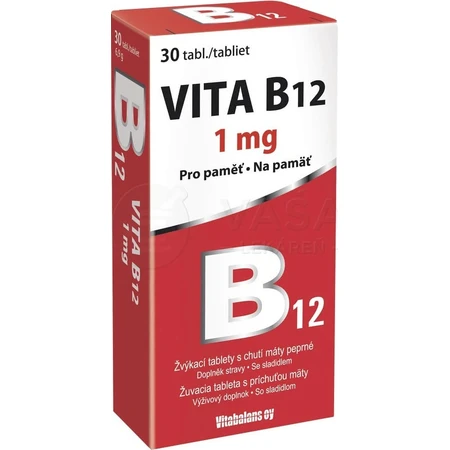 Vitabalans VITA VITA B12 1 mg 1×30 tbl, B12 als kauwtabletten
