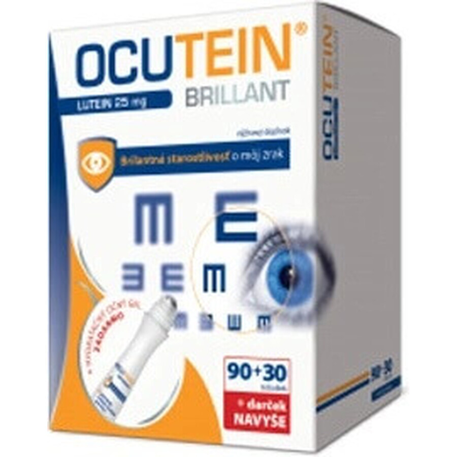 OCUTEIN BRILLANT Lutein 25 mg - DA VINCI 1×1 set, food supplement 120 cps + gift