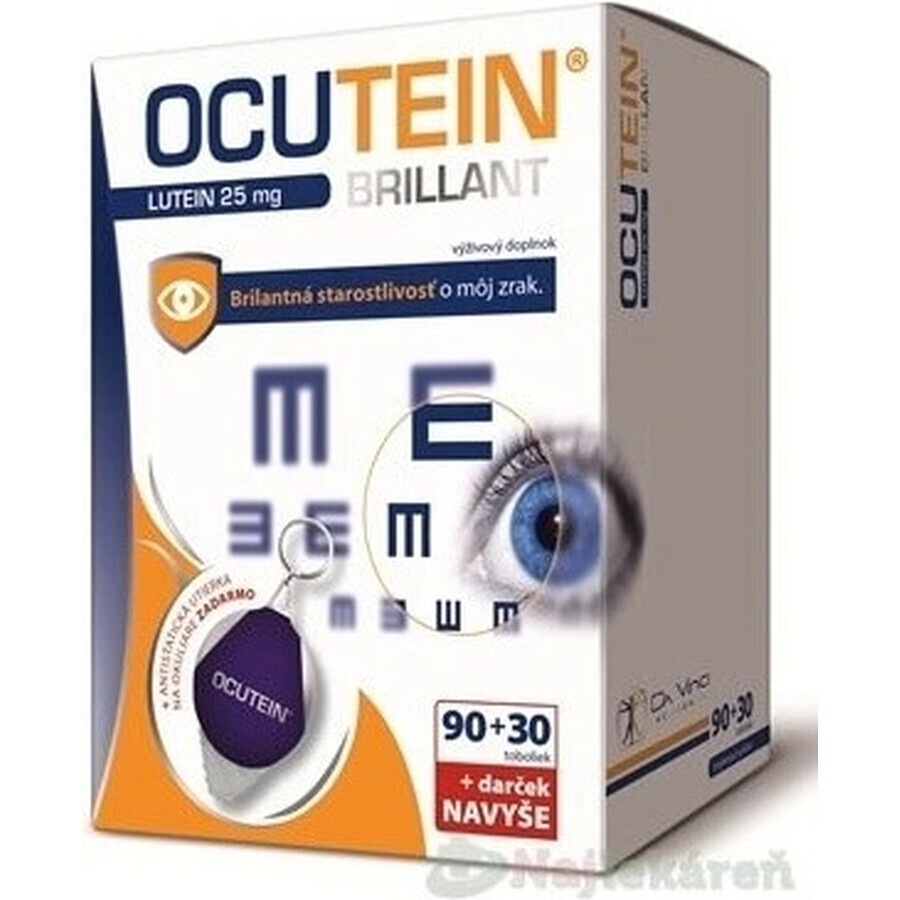 OCUTEIN BRILLANT Lutein 25 mg - DA VINCI 1×1 set, food supplement 120 cps + gift