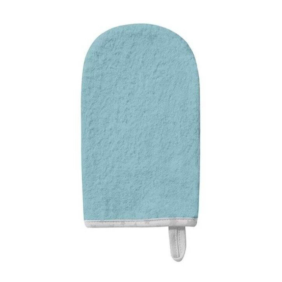 BABYONO Blauer Frottee-Waschlappen 1×1 Stück