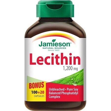 JAMIESON LECITIN 1200 mg 1×120 cps, supliment alimentar