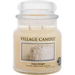 Village Candle Scented candle in glass - Dolce Delight - Velvet Delight, medium 1×1 pc, scented candle in glass